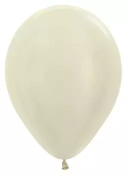 Шар латексный 12", перламутр, слоновая кость, набор 50 шт.