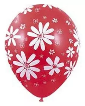 Шар латексный 12" «Ромашки», пастель, набор 50 шт.