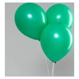 Шар латексный 12", стандарт, набор 100 шт, цвет зеленый
