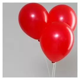 Шар латексный 12", стандарт, набор 50 шт, цвет красный