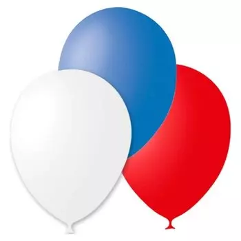 Шар латексный 12" «Триколор», пастель, набор 30 шт.