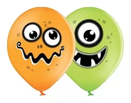 Шар латексный 14" «Забавные монстрики», набор 50 шт., виды
