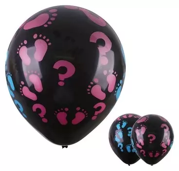 Шар латексный 18""детские пяточки", набор 2 шт