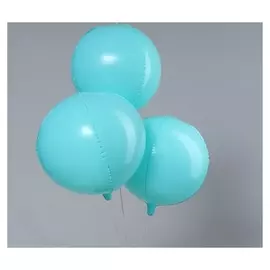 Шар полимерный 22""макарун", цвет бирюзовый набор 3шт.