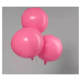 Шар полимерный 22""макарун", цвет розовый набор 3шт.