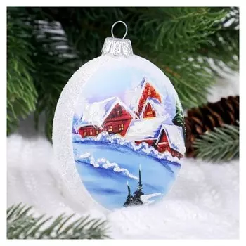 Шар "В усадьбу толстого" форма медальон, 9 см