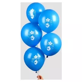 Шар воздушный "1 год", малыш, 12", набор 5 шт.