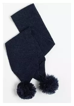 Шарф детский, цвет джинс, размер 110х14