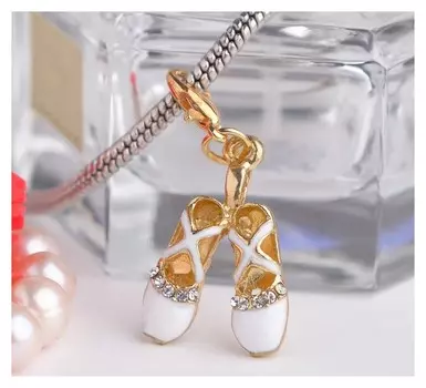 Шарм "Балет", цвет белый в золоте