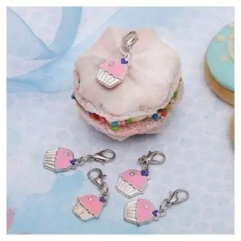 Шармик "Кексик", цвет розовый в серебре