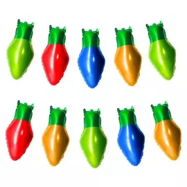 Шары фольгированные 17 «Яркие фонарики», мини-гирлянда, 3 м, набор 12 шт.