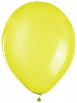 Шары воздушные 10" (25 см), желтые, в пакете