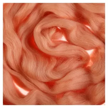 Шерсть для валяния (037 персик), 50 г