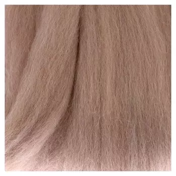 Шерсть для валяния 100% полутонкая шерсть 50 гр (007 лен)