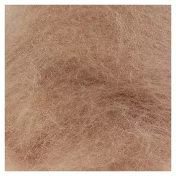 Шерсть для валяния "Кардочес" 100% полутонкая шерсть 100гр (006 св. бежевый)