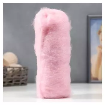 Шерсть для валяния "Кардочес" 100% полутонкая шерсть 100гр (292 роз. кварц)