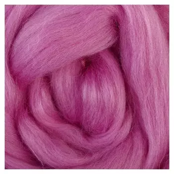 Шерсть для валяния полутонкая (058, сирень), 50 г