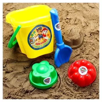 Щенячий патруль. набор для игры с песком "Команда друзей", 4 предмета, 800 мл