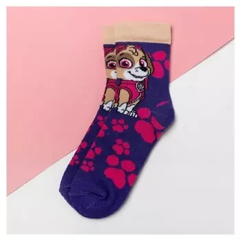 Щенячий патруль. носки детские PAW Patrol "Скай" лапки16-18 см, 4-6 лет, 80% хл.,17% п/а, 3% эл.