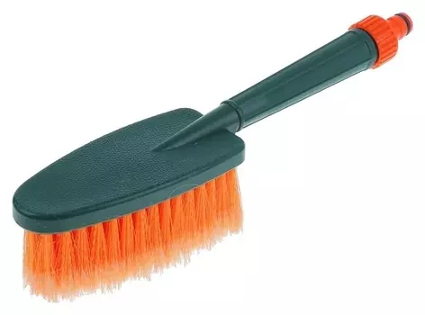 Щетка для мытья Li-sa, проточная ручка со штуцером для подачи воды, 31 см