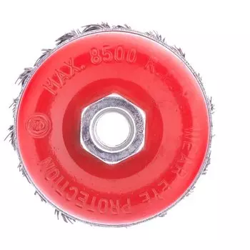Щетка для УШМ Heavy Duty, 80 мм, м14, "Чашка", крученая проволока 0.5 мм