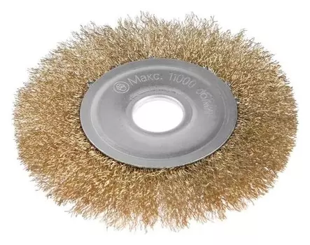 Щетка металлическая для УШМ Lom, плоская, 22 мм, 125 мм