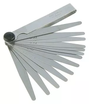 Щуп веерный "Сервис ключ", 0,05-1,0 мм, 13 листов, в блистере