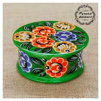 Шкатулка 12,5х5,5 см, городецкая роспись