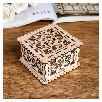 Шкатулка №8/1, квадратная, маленькая