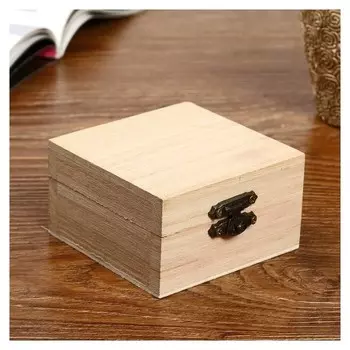 Шкатулка дерево для росписи "Квадрат" 4х8х8 см