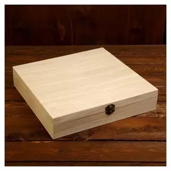 Шкатулка дерево для росписи квадрат 6х30х30 см