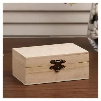 Шкатулка дерево для росписи "Прямоугольная" 7,4х11,5хх4,7 см