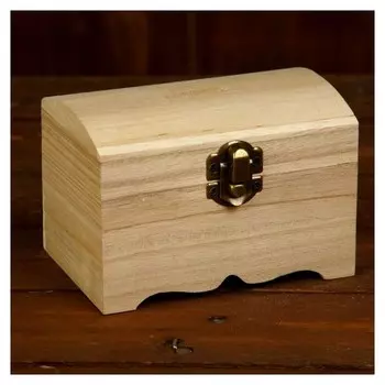 Шкатулка дерево для росписи "Сундучок" 8х8х12 см