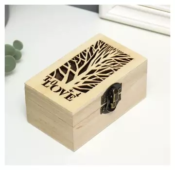 Шкатулка дерево для росписи To Love 6х10х5 см