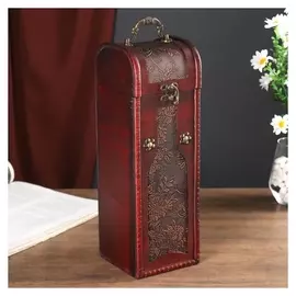 Шкатулка дерево под бутылку "Цветение" 34х12х12,5 см