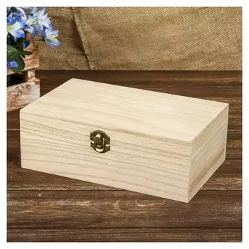 Шкатулка дерево под роспись "Сундук с ящиком" 8,5х24х15 см