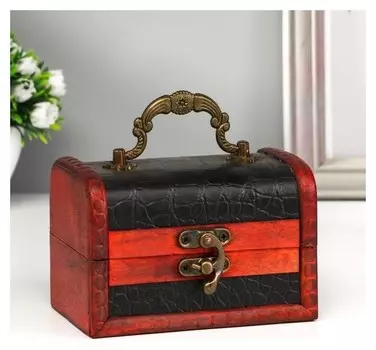 Шкатулка дерево "Рептилия" 12х8х8 см