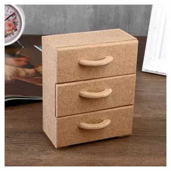 Шкатулка для декора из МДФ комод 15х12х6 см