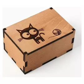 Шкатулка "Клубок", тик, 12×8×6 см