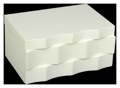 Шкатулка «Комод-волна», белая