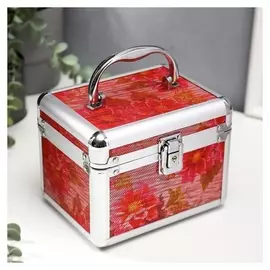 Шкатулка металлокаркас сундучок "Яркие цветы" 13х16,7х12,8 см