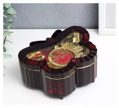 Шкатулка музыкальная "Бабочка" механическая 11х15х7 см