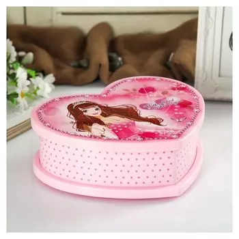 Шкатулка музыкальная механическая "Сердце принцессы"