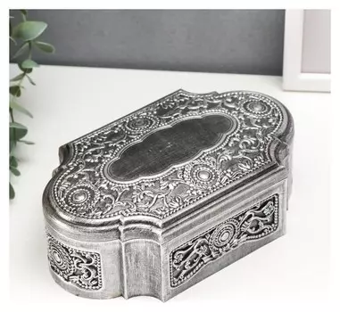 Шкатулка музыкальная механическая "Старинный узор" 7х21х13 см