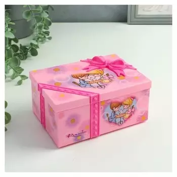 Шкатулка музыкальная "Подарок с бантом"