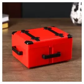 Шкатулка пластик музыкальная механическая "Чемодан" 14,5х7х11,5 см