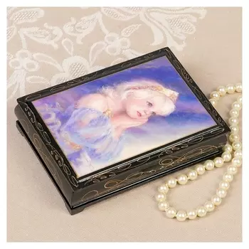 Шкатулка «Принцесса», 10×14 см, лаковая миниатюра