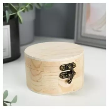 Шкатулка простая круглая