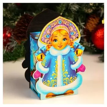 Шкатулка снегурочка, 23,3х9,5х7,8 см