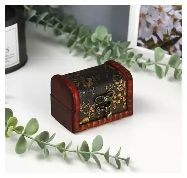 Шкатулка-сундучок "Незабудки"